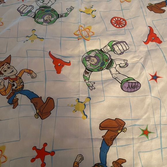 1998 Vintage Disney Toy Story Top Twin Sheet.